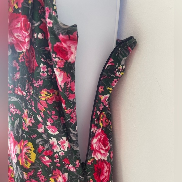 Urban Outfitters Jessie Rose Floral Midi Dress M Scoop Neck Summer Spaghetti - Picture 6 of 11